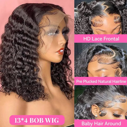 Burmese Curly Short Bob Wigs