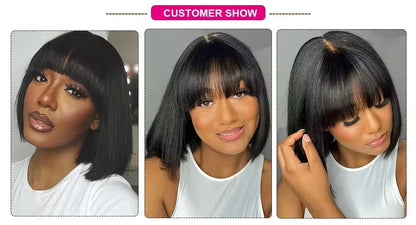 16inch 3X1 Middle Part Lace Wig Bob Wigs