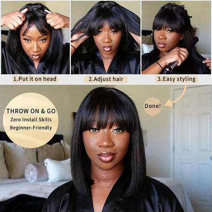 16inch 3X1 Middle Part Lace Wig Bob Wigs