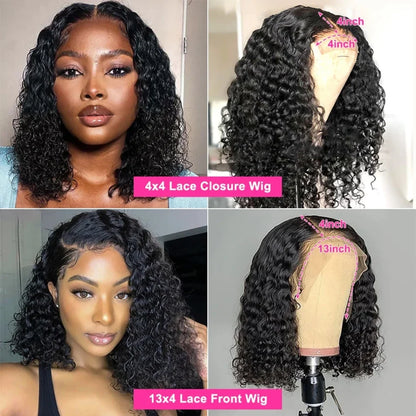 Water Wave Short Bob Wigs