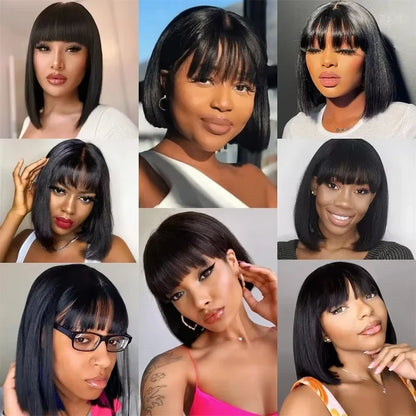 16inch 3X1 Middle Part Lace Wig Bob Wigs