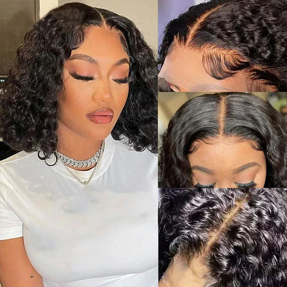 Burmese Curly Short Bob Wigs