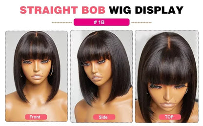 16inch 3X1 Middle Part Lace Wig Bob Wigs