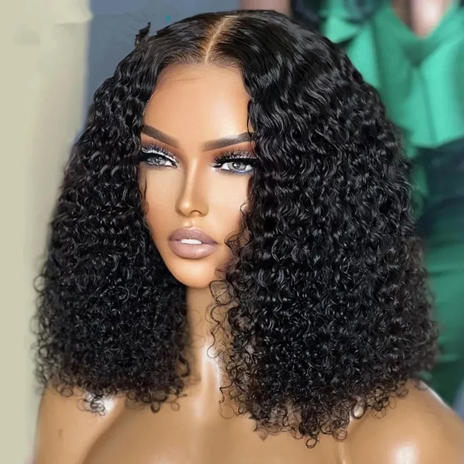 Burmese Curly Short Bob Wigs