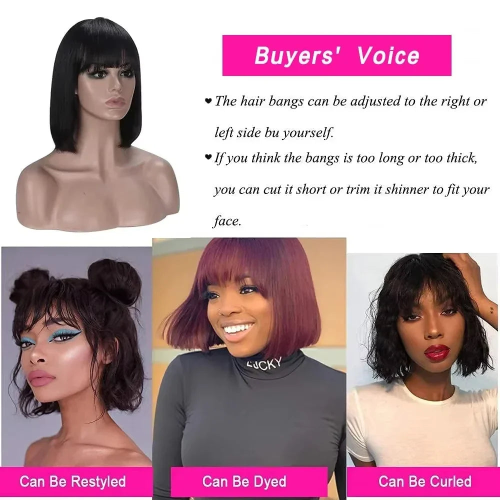16inch 3X1 Middle Part Lace Wig Bob Wigs