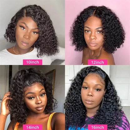Burmese Curly Short Bob Wigs