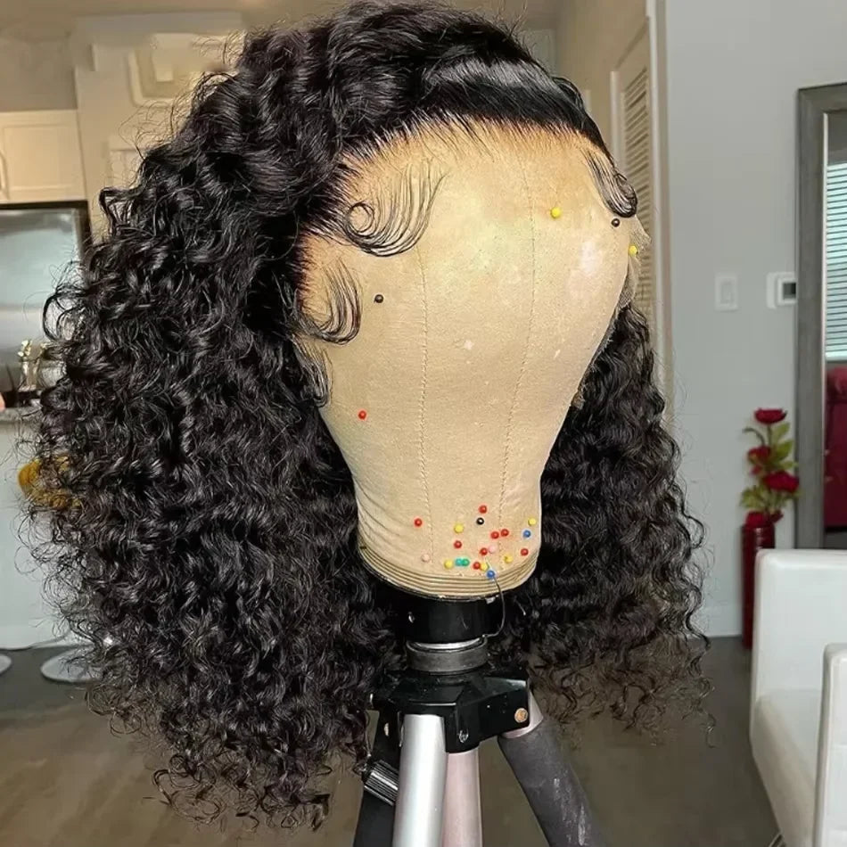 Burmese Curly Short Bob Wigs