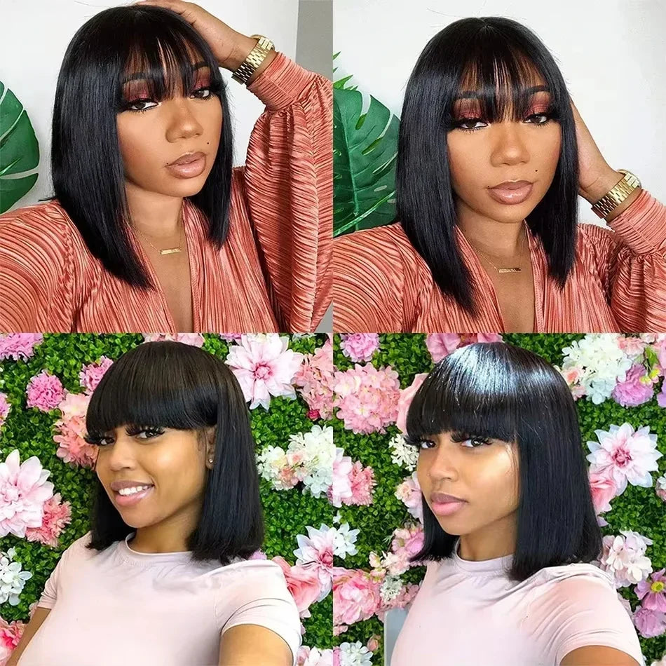 16inch 3X1 Middle Part Lace Wig Bob Wigs