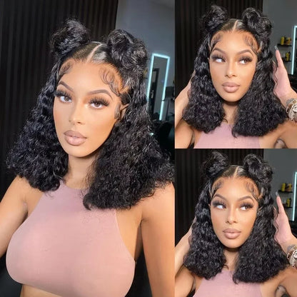 Burmese Curly Short Bob Wigs