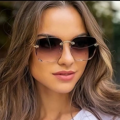 Square Rimless Sunglass
