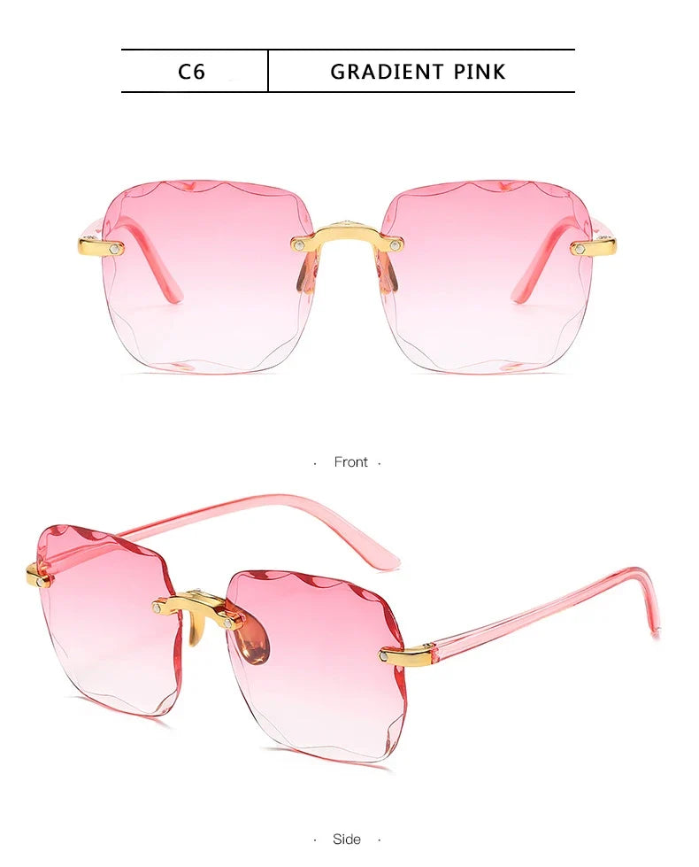 Square Rimless Sunglass