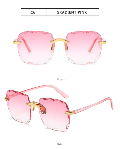 Square Rimless Sunglass