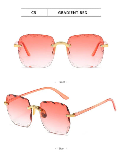 Square Rimless Sunglass