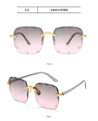 Square Rimless Sunglass