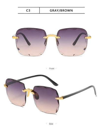 Square Rimless Sunglass
