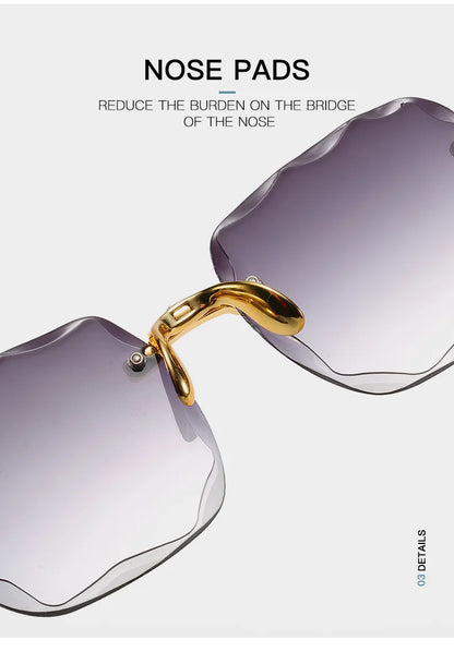Square Rimless Sunglass