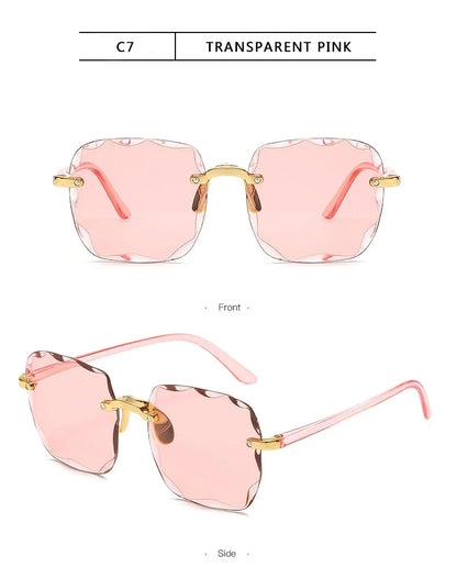 Square Rimless Sunglass