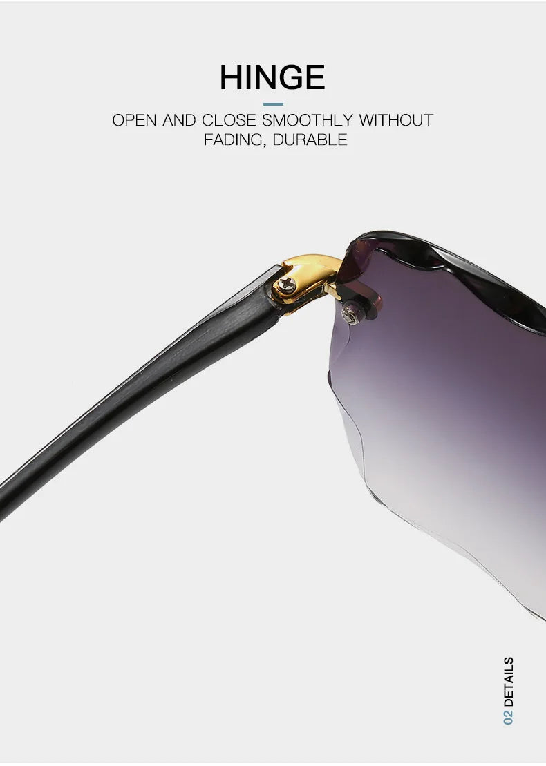 Square Rimless Sunglass