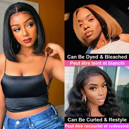 Sleek Straight Short Bob Wig