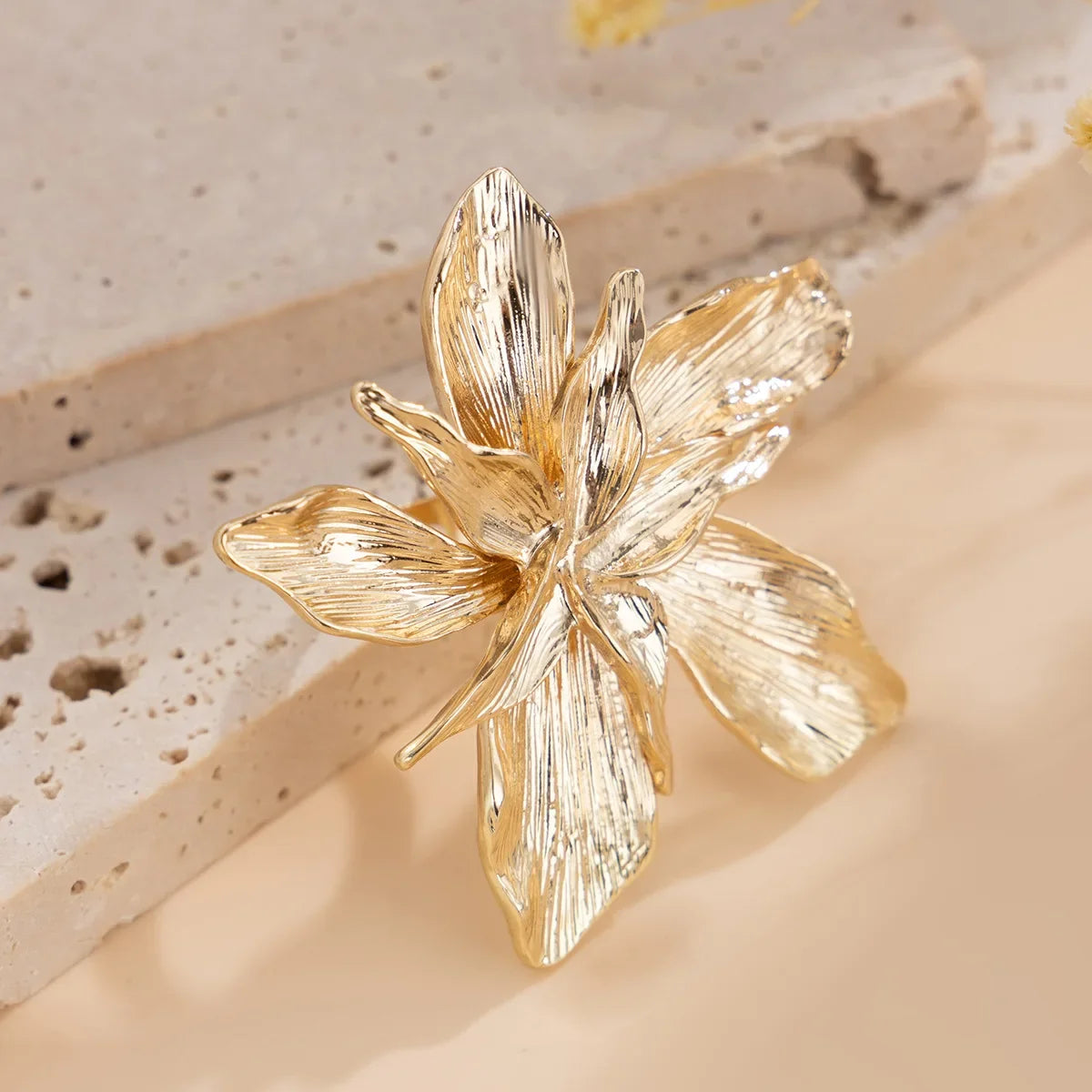 Layered Big Flower Ring