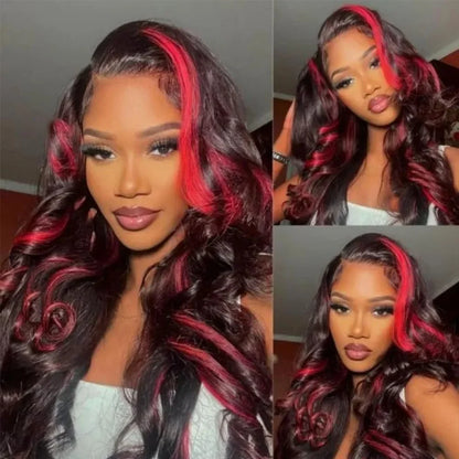 Ombre Red With Blonde