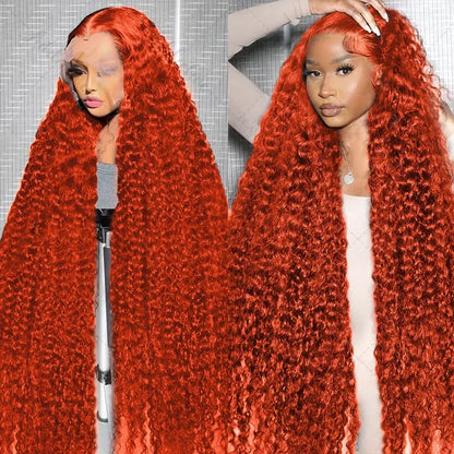 Orange Ginger Deep Wave Human Hair