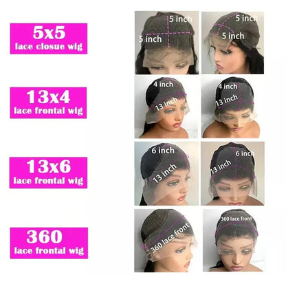 Transparent Lace Frontal gluless Wig