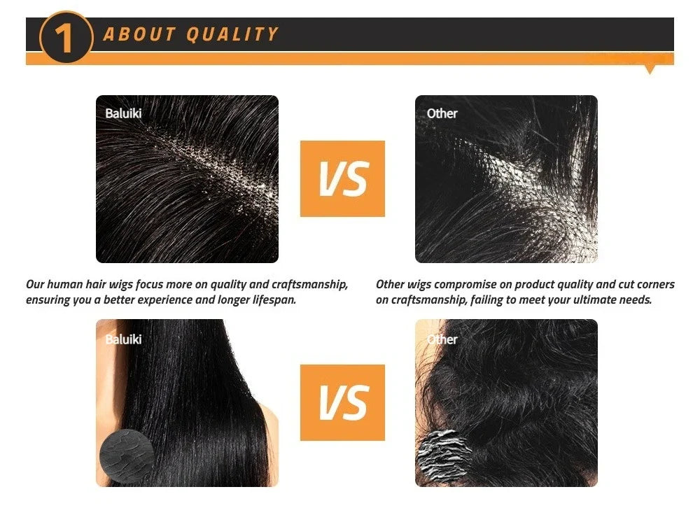 Transparent Lace Frontal gluless Wig