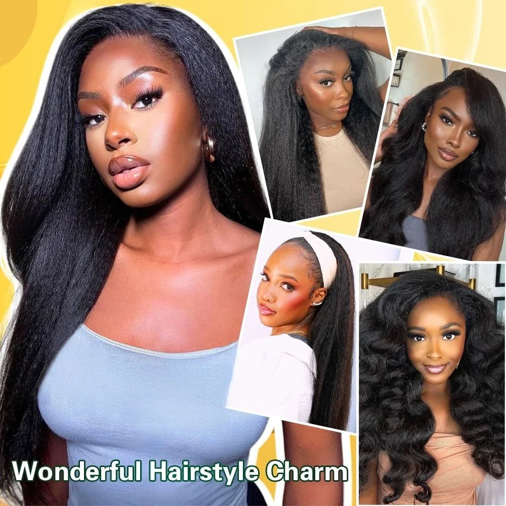 Kinky Straight Half Wig