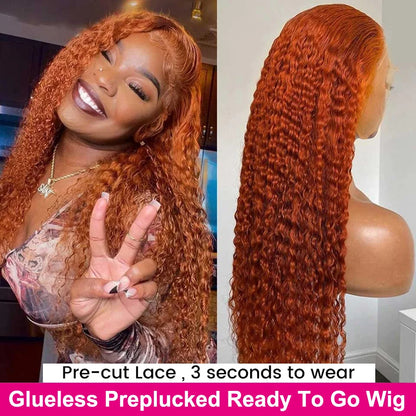 Ginger Orange Lace Front Human Hair