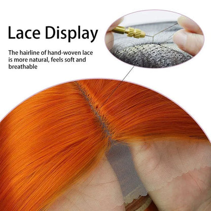 Ginger Orange HD Transparent Short Bob