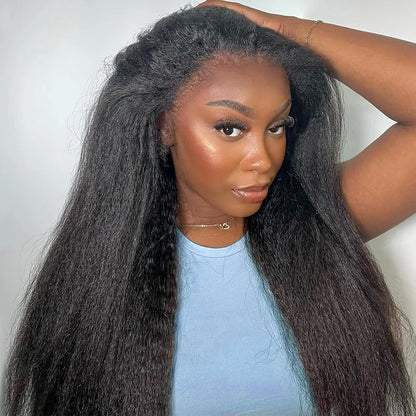 Kinky Straight Half Wig