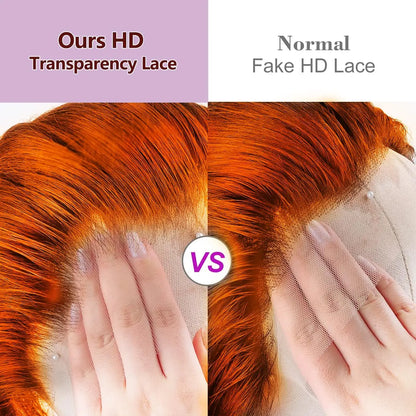Ginger Orange 13x6 HD Lace Front Wigs