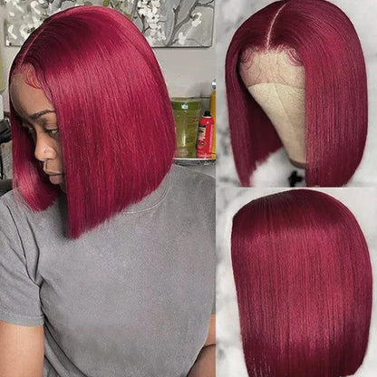Ginger Orange HD Transparent Short Bob