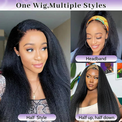 Kinky Straight Half Wig