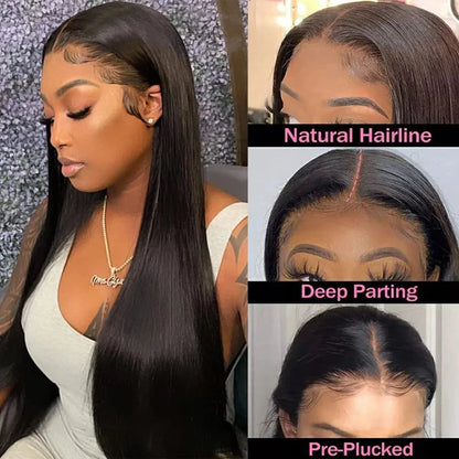 Lace Front Human gluless Hair