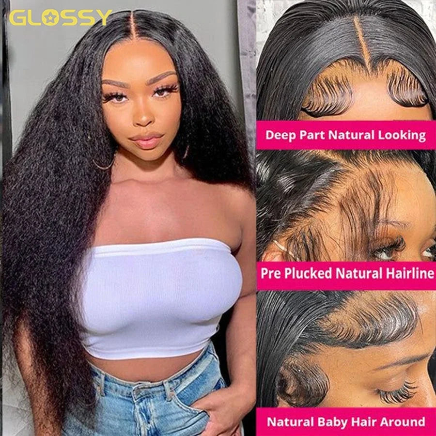 250% Kinky Straight Glueless Wig