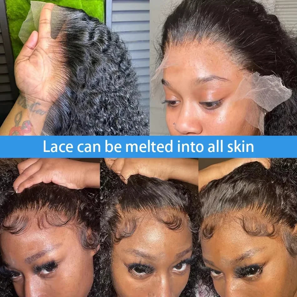 250% Short Bob Wigs Curly Human Hair