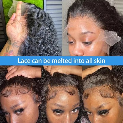 250% Short Bob Wigs Curly Human Hair