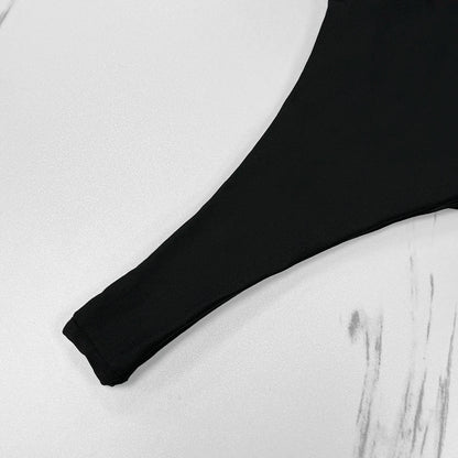Backless Adjustable Lace-up Swimsuit