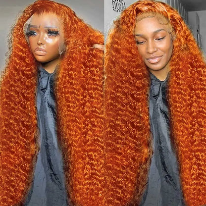 Orange Ginger Deep Wave Human Hair