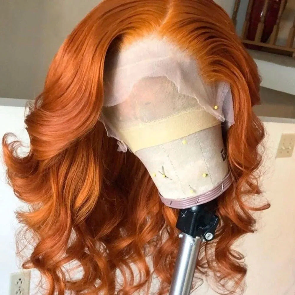 Orange Ginger Body Wave Bob Wig