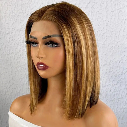 Ginger Orange HD Transparent Short Bob