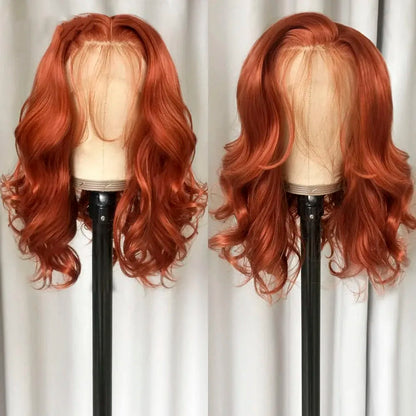 Orange Ginger Body Wave Bob Wig