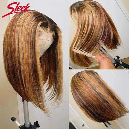 Sleek Straight Short Bob Wig