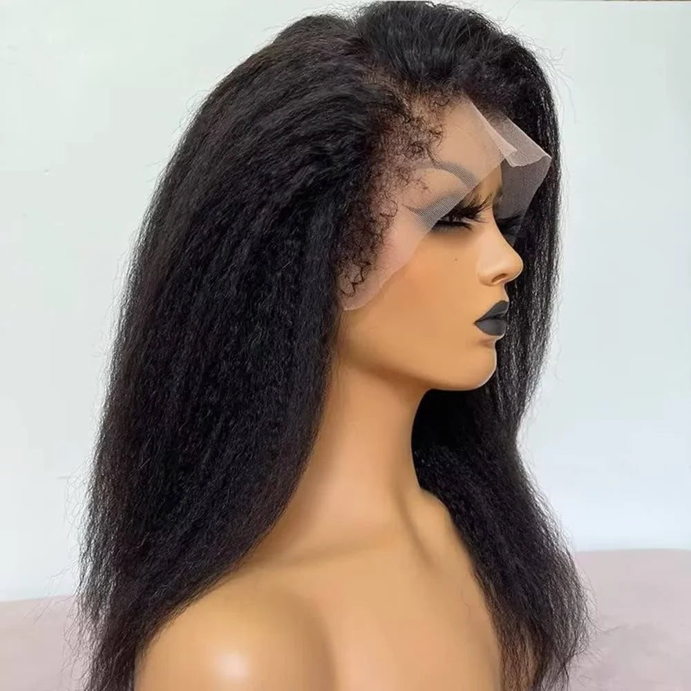 Kinky Straight Wig 4C Edges