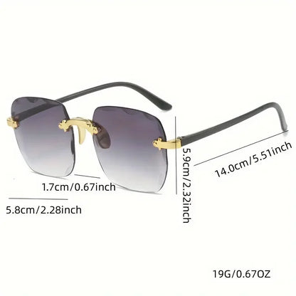 Square Rimless Sunglass