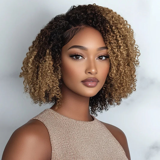 Ombre Brown Curly Wigs