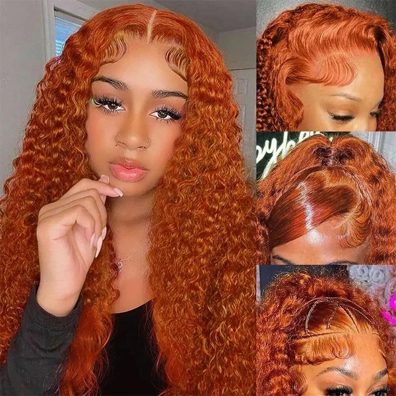 36 Inch Ginger Orange Wig