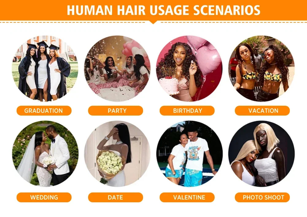 Lace Front Human gluless Hair
